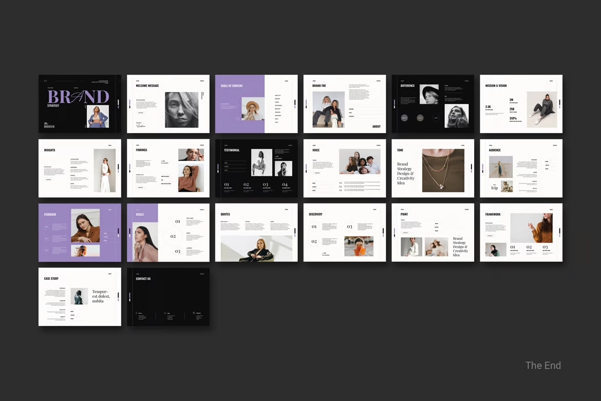 Brand Strategy Template for InDesign