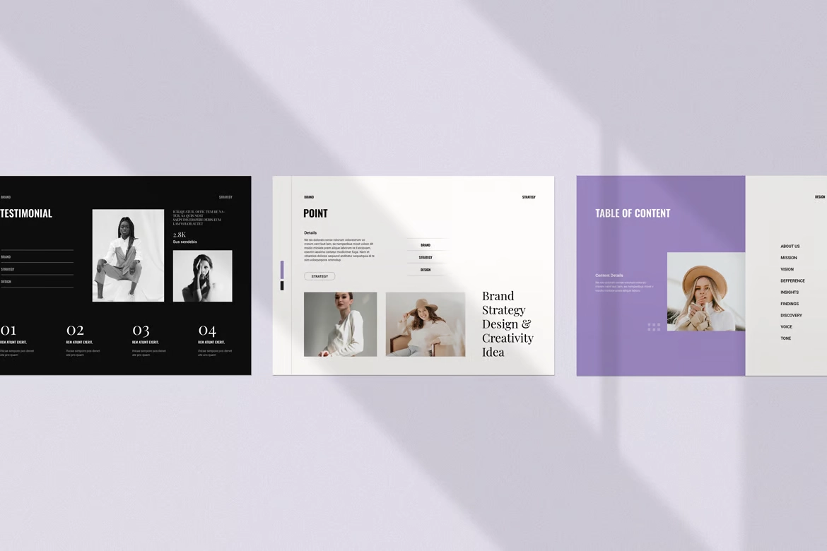 Brand Strategy Template for InDesign