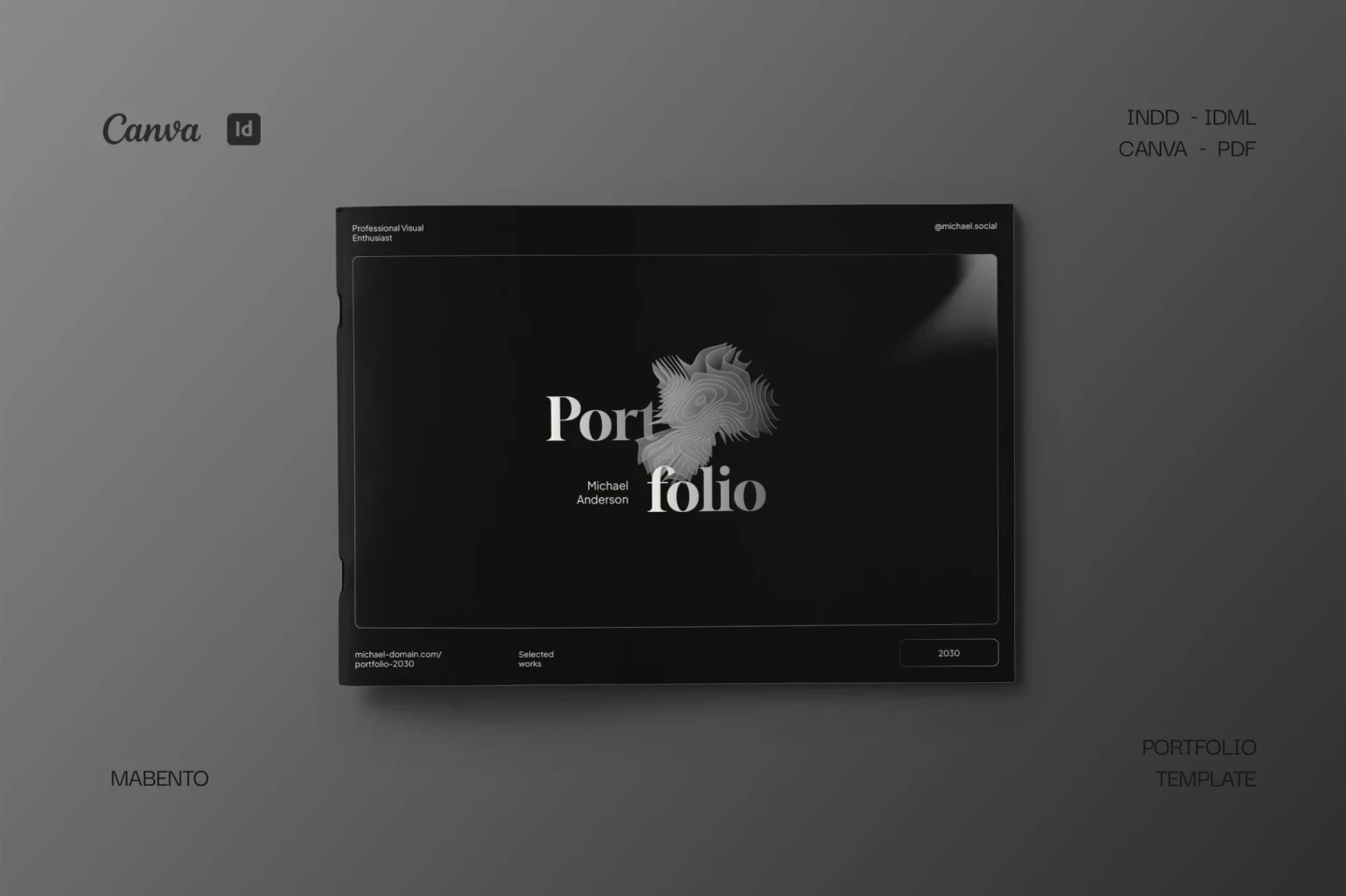 Visual Content Portfolio Template InDesign