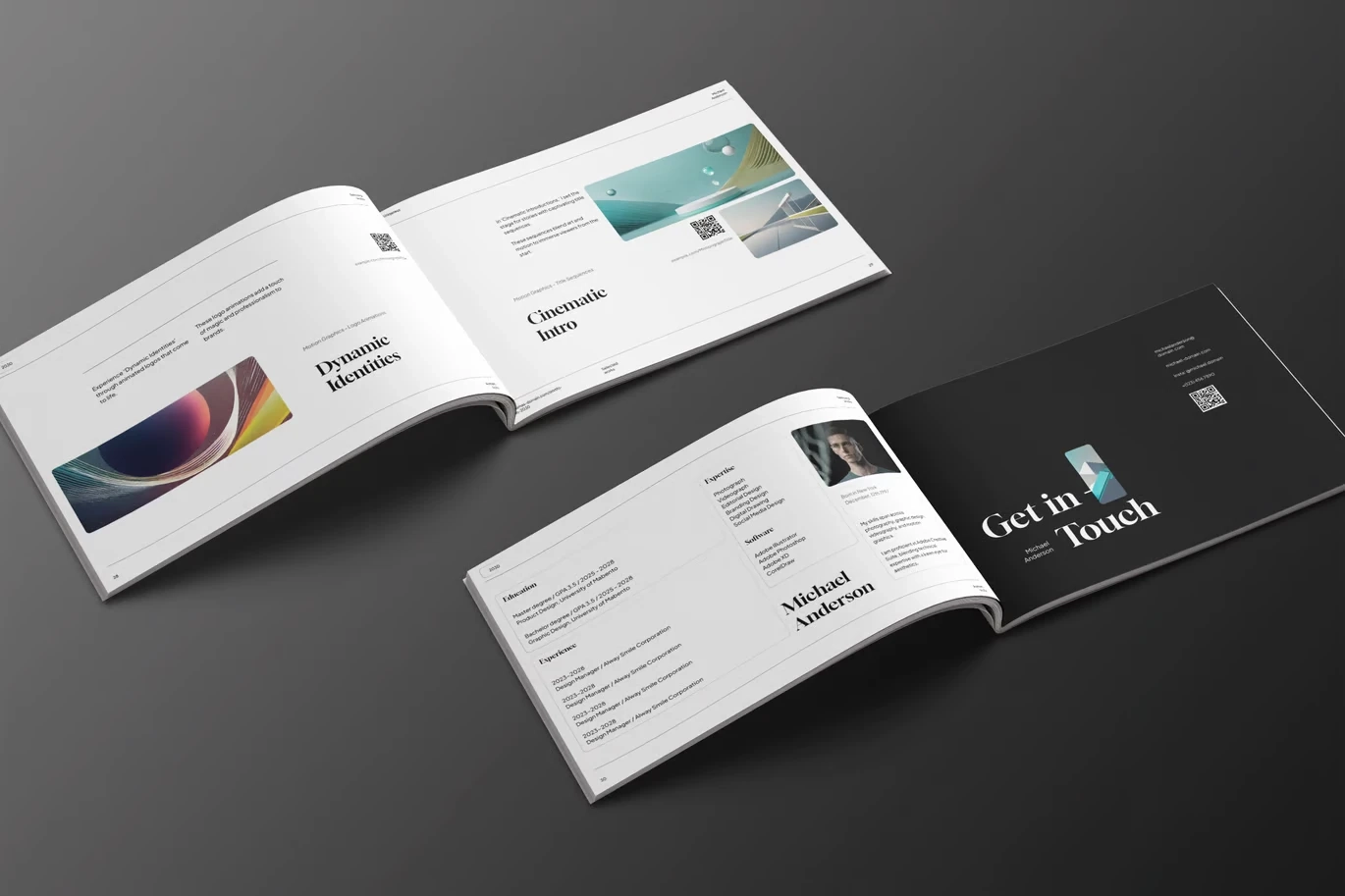 Visual Content Portfolio Template InDesign