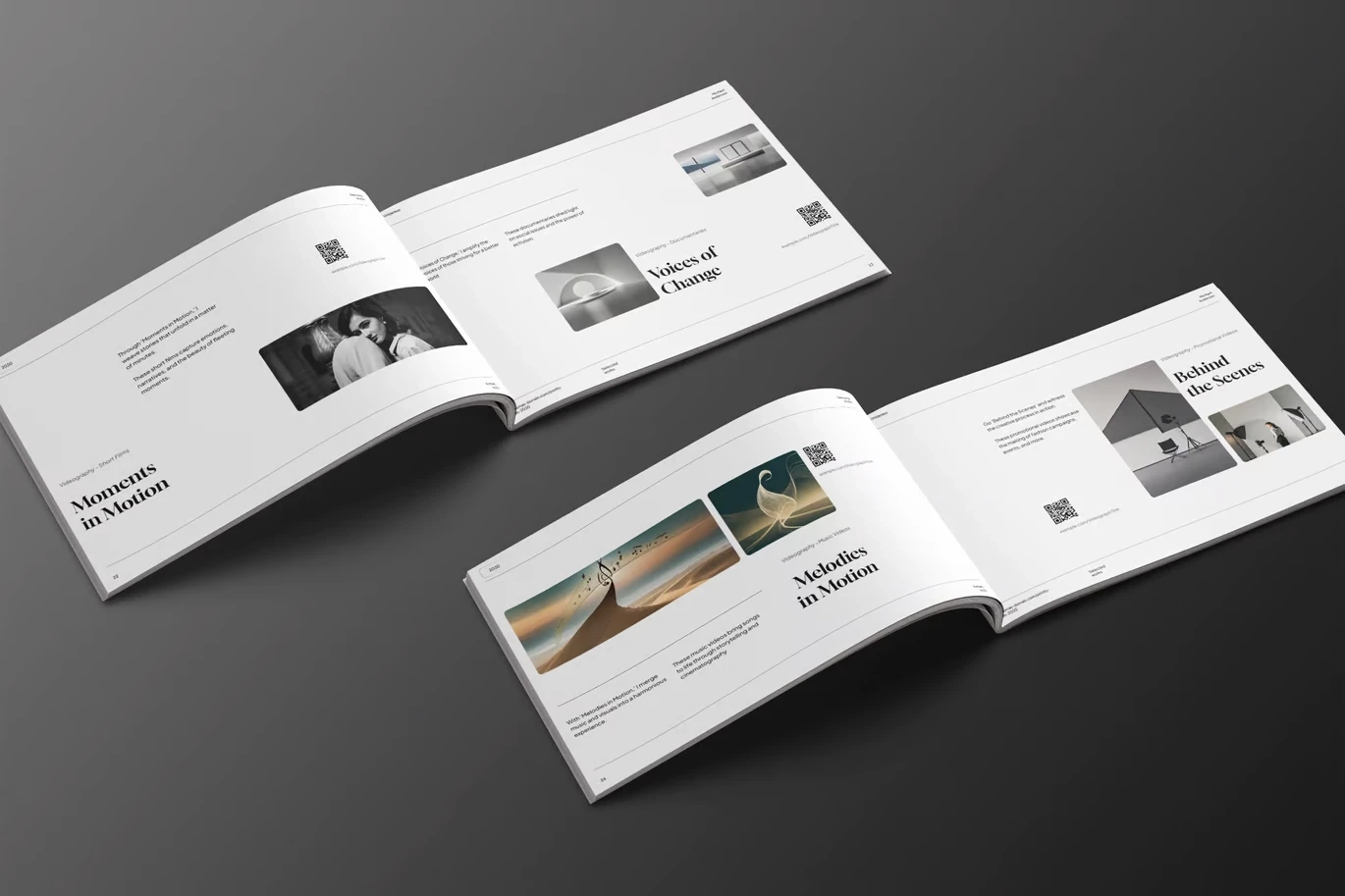 Visual Content Portfolio Template InDesign