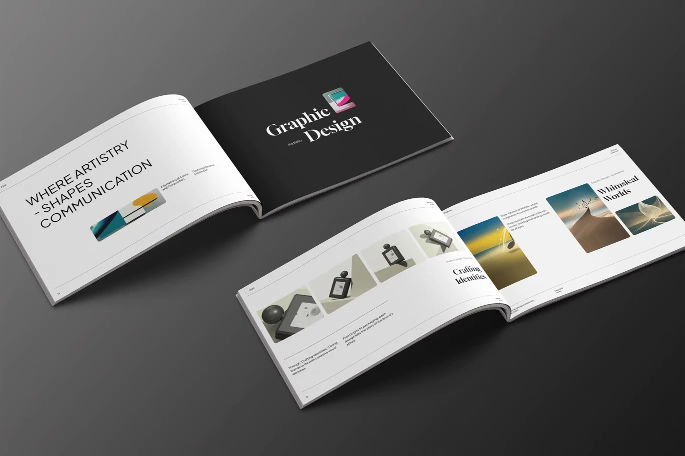Visual Content Portfolio Template InDesign