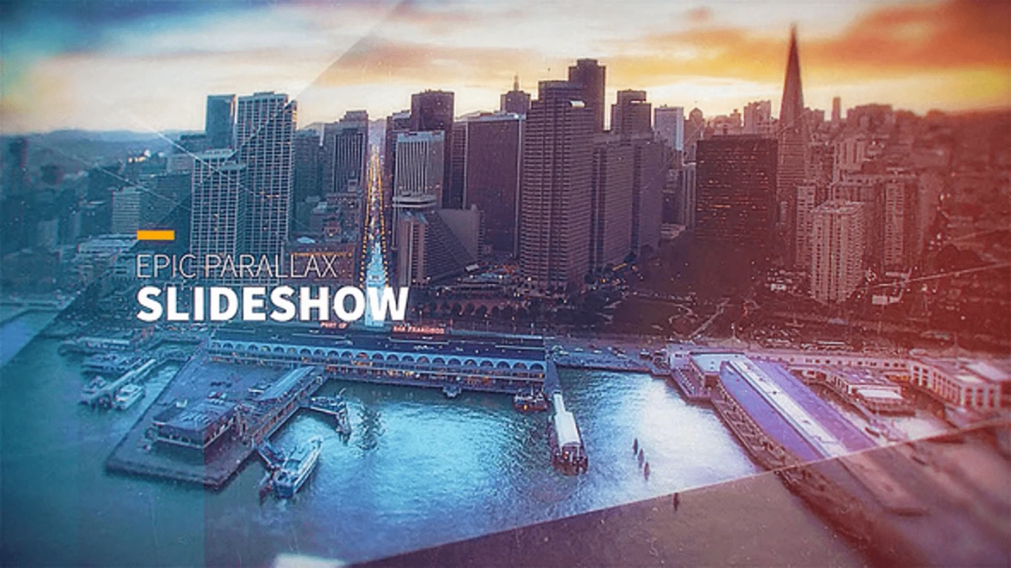 Parallax Slideshow Template for After Effects — Cinematic Style + Music Included