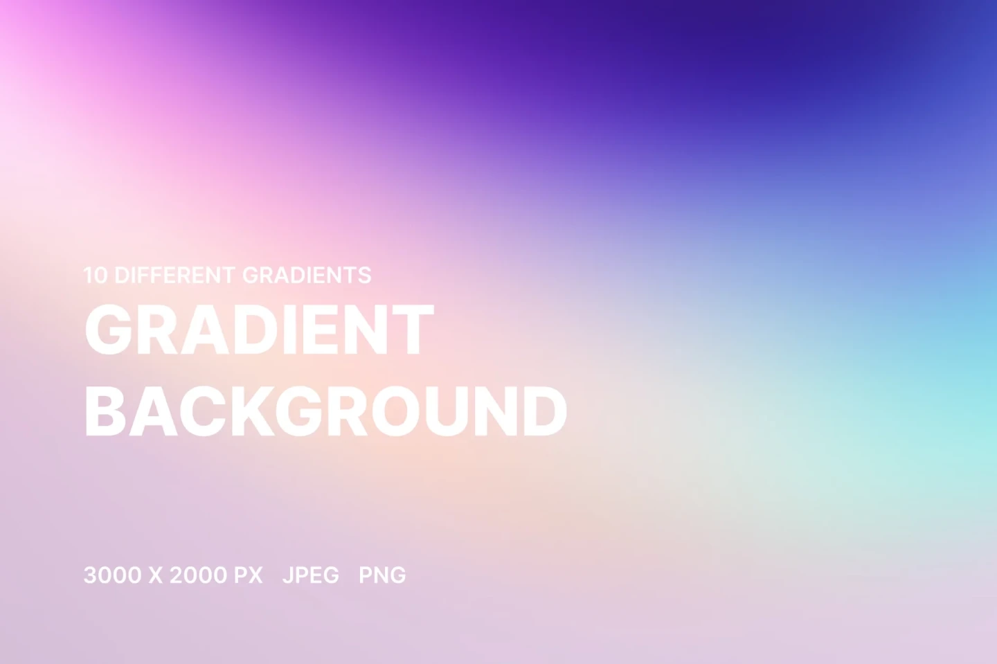 Gradient Background Set V.2 — 20 Colorful JPG & PNG Files for Creative Projects