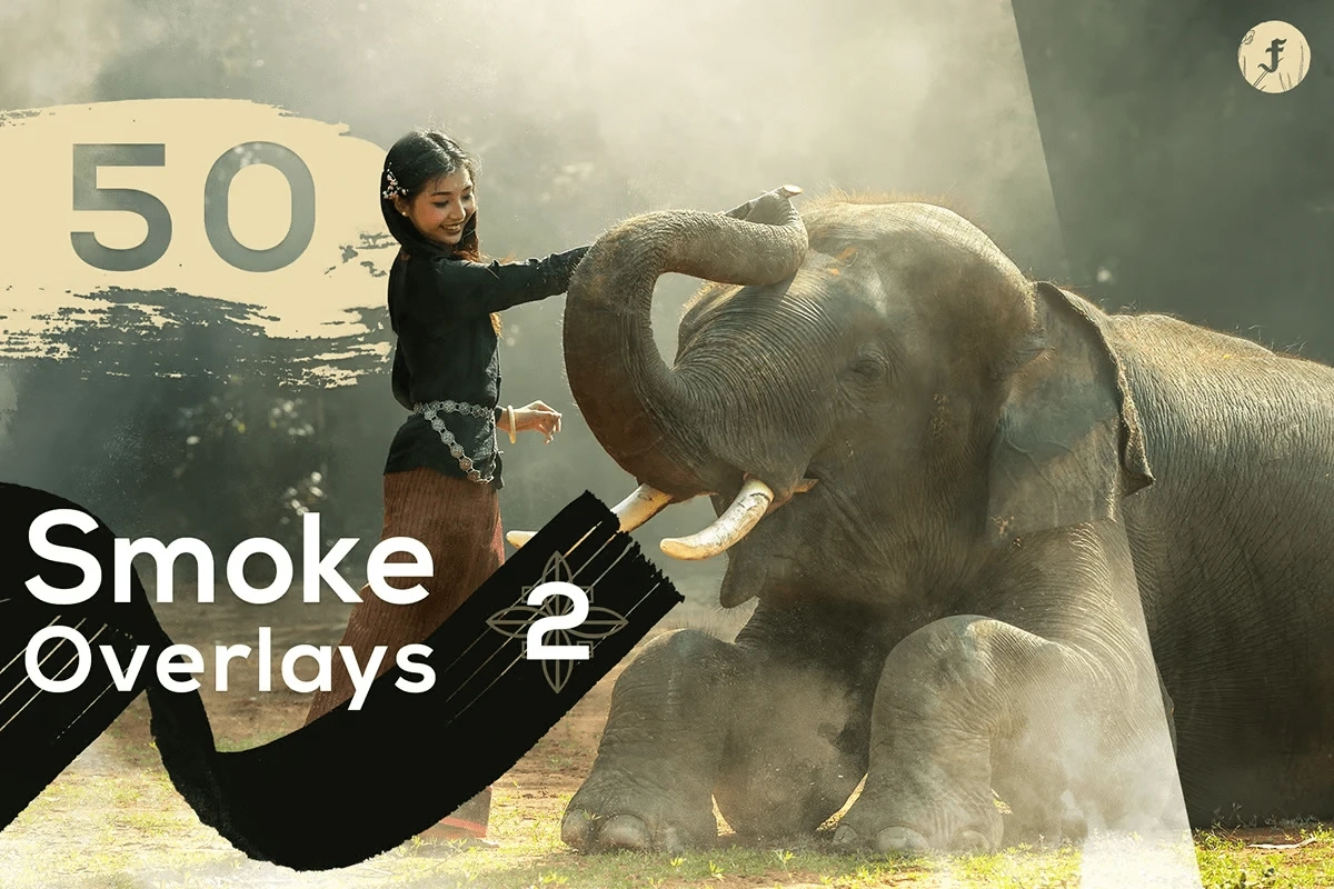 Smoke Overlays for Photoshop — 50 Cinematic Effects (300 DPI)