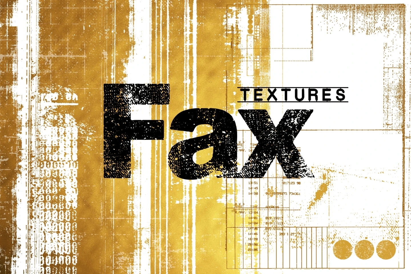 Fax Textures — 15 Vector & PNG Overlays for Graphic Design
