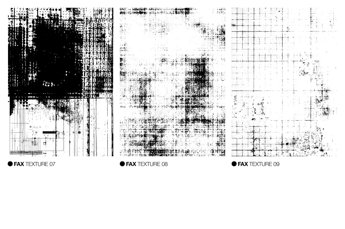 Fax Textures for Graphic Design