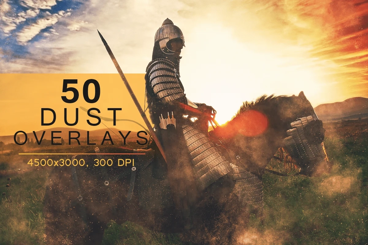 Dust Overlays for Photos — 50 Vintage Effects (JPG, 300 DPI)