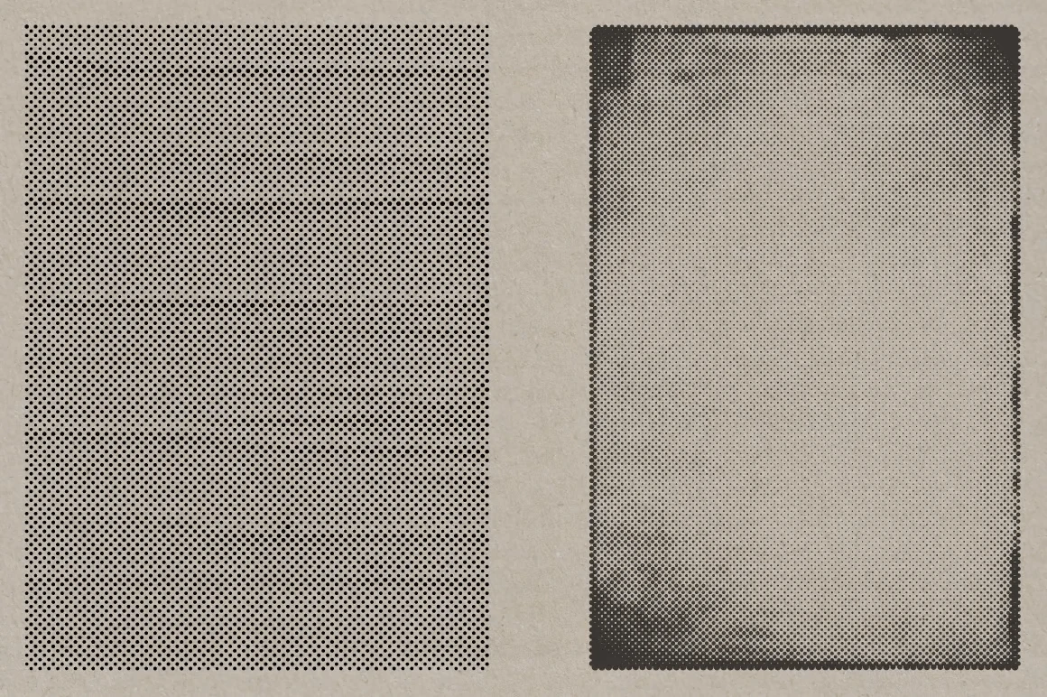 Black and White Retro Print Textures